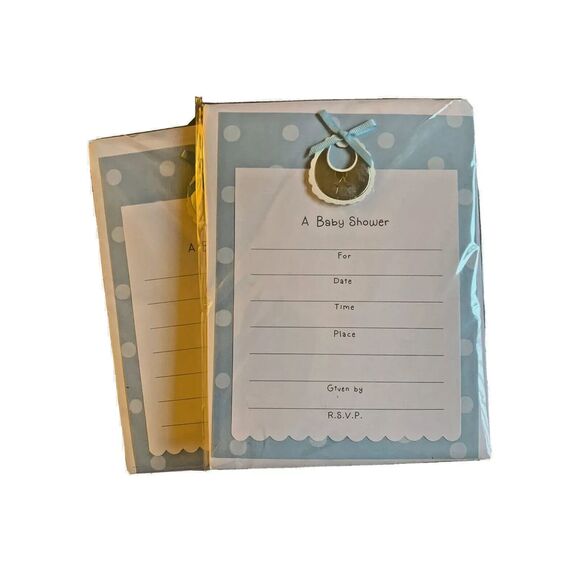 Baby Shower Invitation Kit makes 8 Invitation - Picture 4 of 4